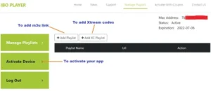 E-Mail-Adresse gesendet IBO Player