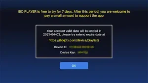 Geräteschlüssel IBO Player